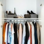 Clothes in the wardrobe